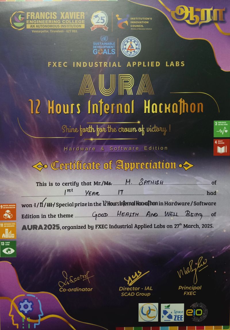 Second Prize — 12 Hours Internal Hackathon photo 2