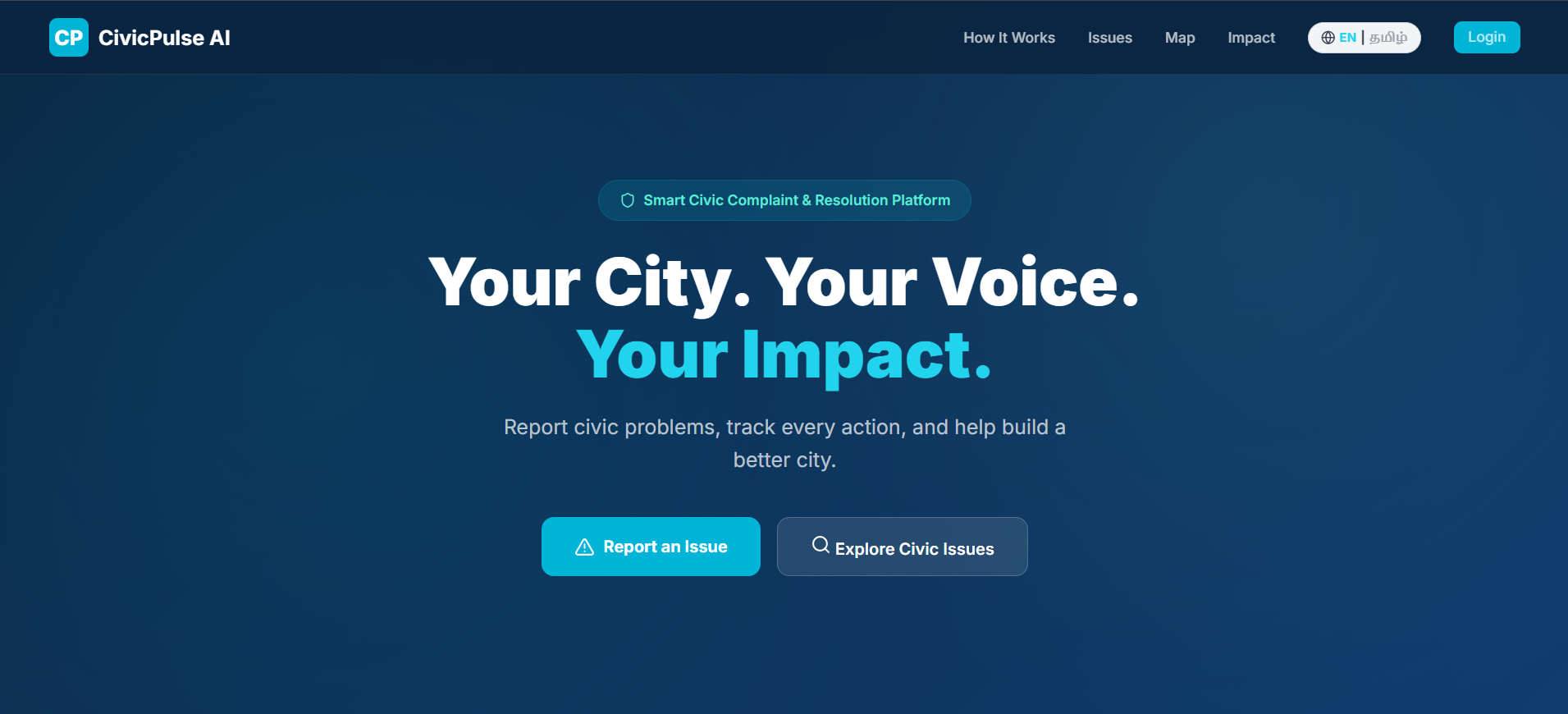 CivicPulse AI screenshot